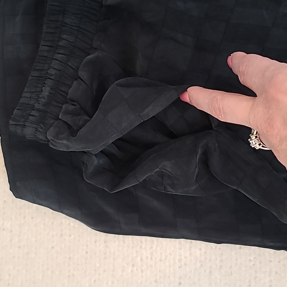 Callahan Silky Flowy Cupro High Rise Wide Leg Pull On Kat Pant in Black - NWT - Picture 13 of 14